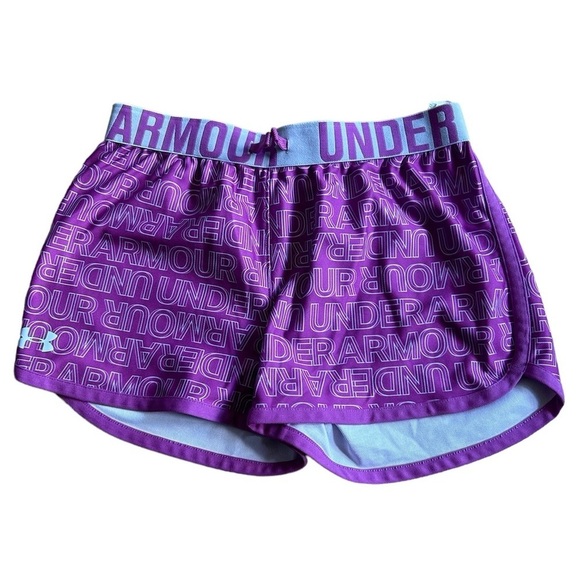 Under Armour Other - Under Armour Pink Logo Athletic Shorts - Youth XL